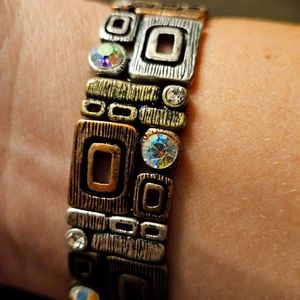 *3 for $30* Premier Designs mixed metal stretch bracelet